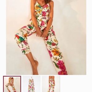 Farm Rio: Toucans Garden Halter Neck Jumpsuit (NWT)
